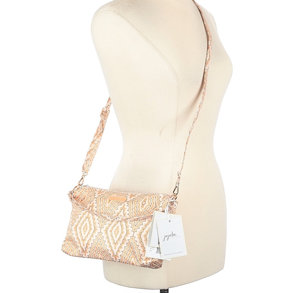 NWT Ju-Ju-Be Peach Ikat Pattern Crossbody Bag